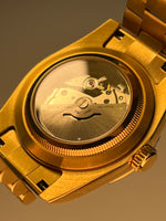 Seikodate Rose Gold Olive Green Roman | Seiko Day-Date Mod – HourHand