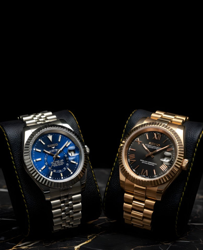 Custom Seiko mod watch, hand-assembled in Stockholm