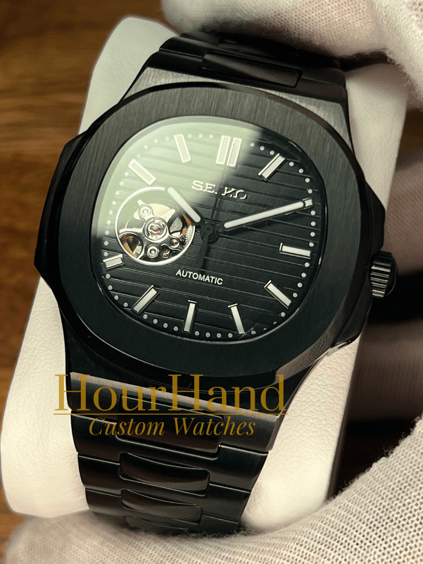 Nautiko | Open Heart All Black - HourHand Watches