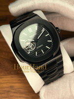 Nautiko | Open Heart All Black - HourHand Watches