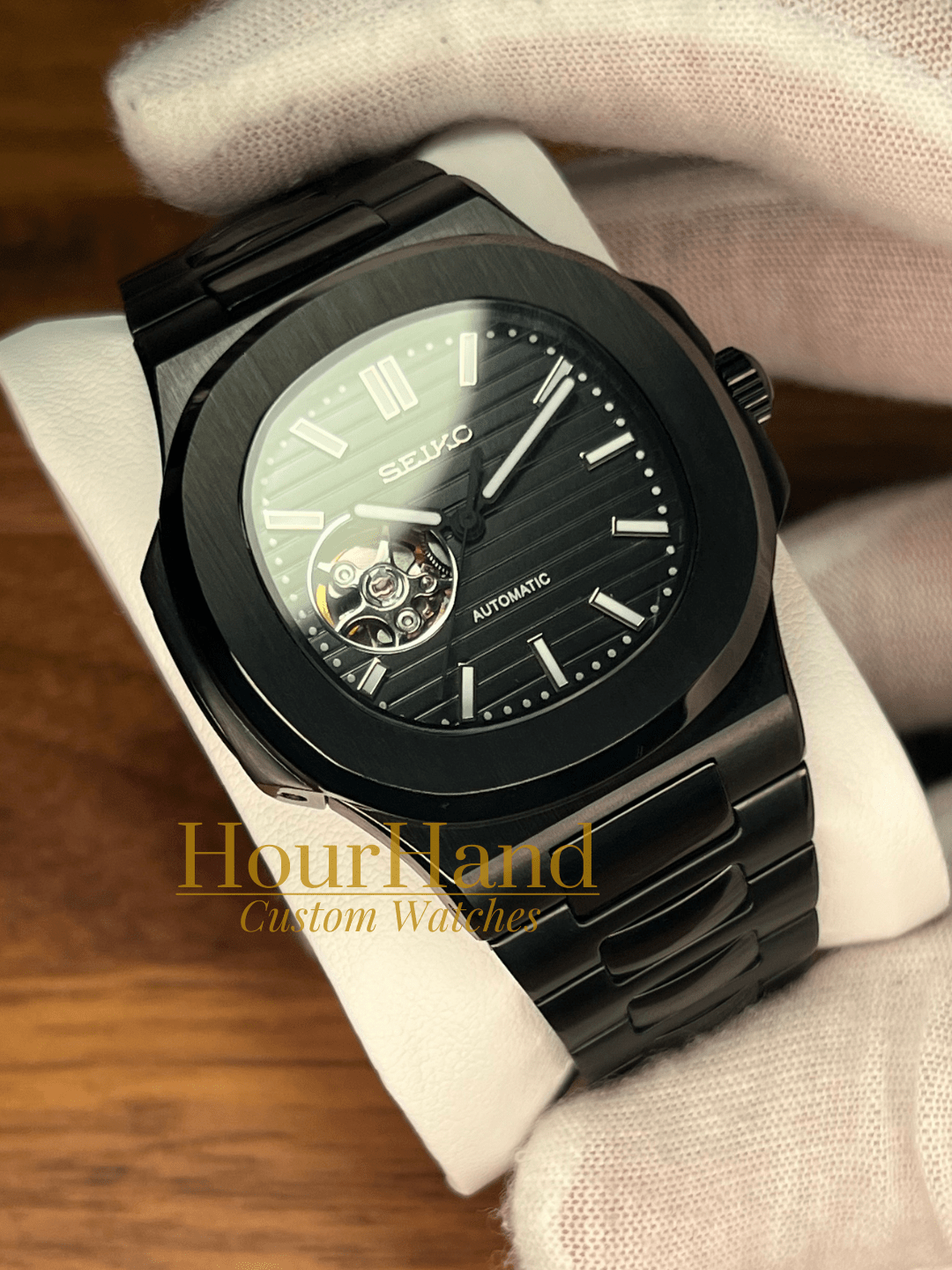 Nautiko | Open Heart All Black - HourHand Watches