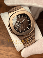 Nautiko | Open Heart Rose Brown - HourHand Watches