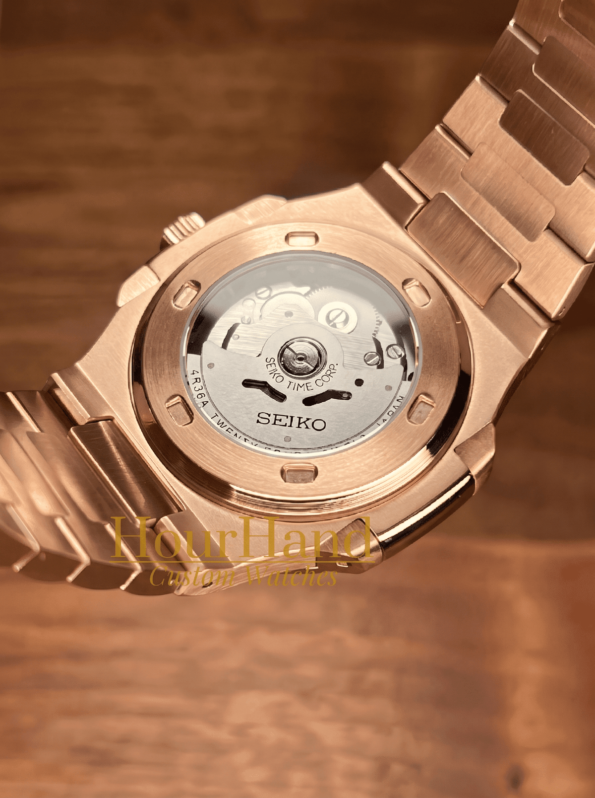 Nautiko | Open Heart Rose Brown - HourHand Watches