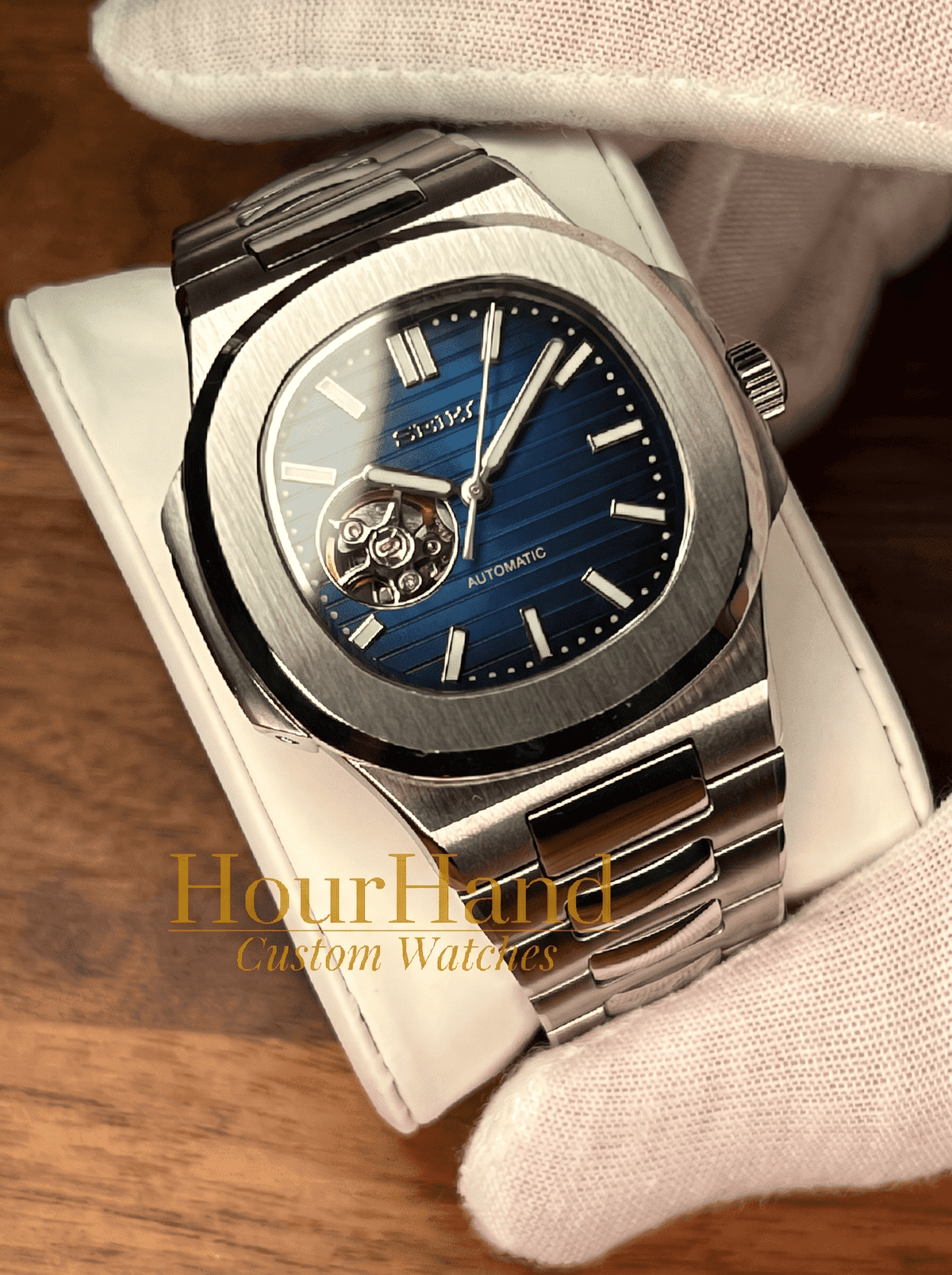 Nautiko | Open Heart Royal Blue - HourHand Watches