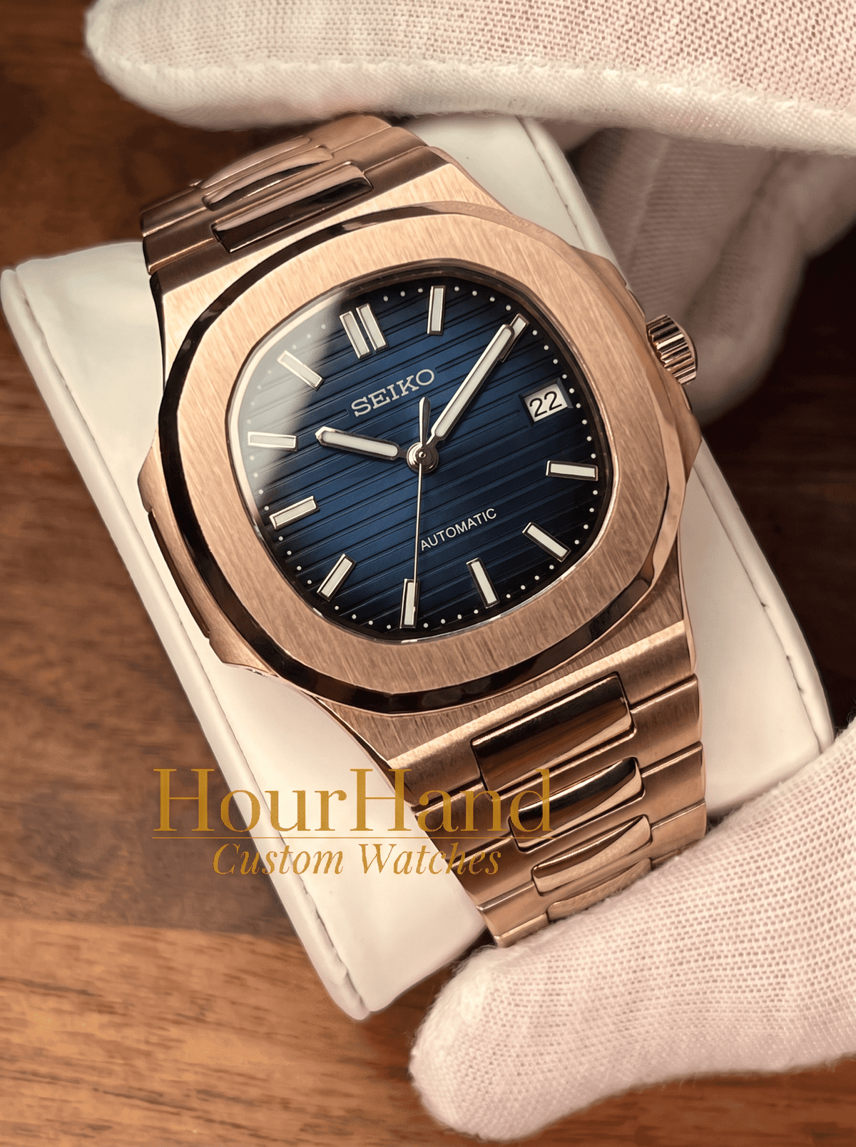 Nautiko | Rose Gold Blue - HourHand Watches