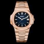 Nautiko Rose Gold Blue | Seiko Nautilus Mod – HourHand