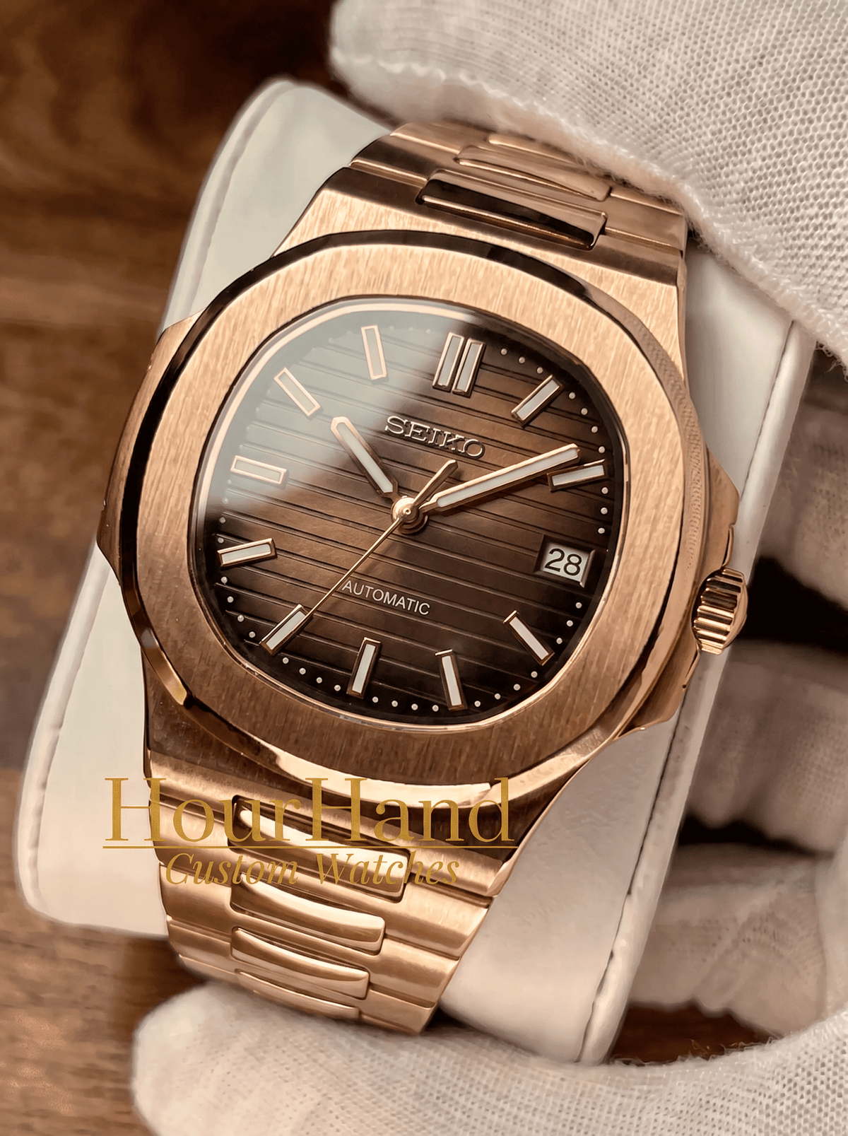 Nautiko | Rose Gold Brown - HourHand Watches