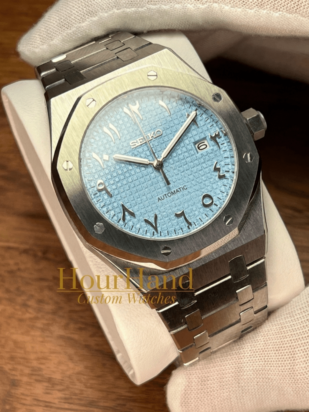 Royal Seikoak | Arabic dial Ice Blue - HourHand Watches