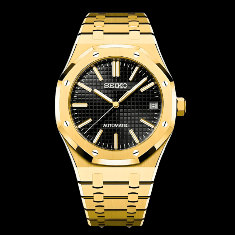 Royal Seikoak Gold & Black | Seiko Royal Oak Mod – HourHand