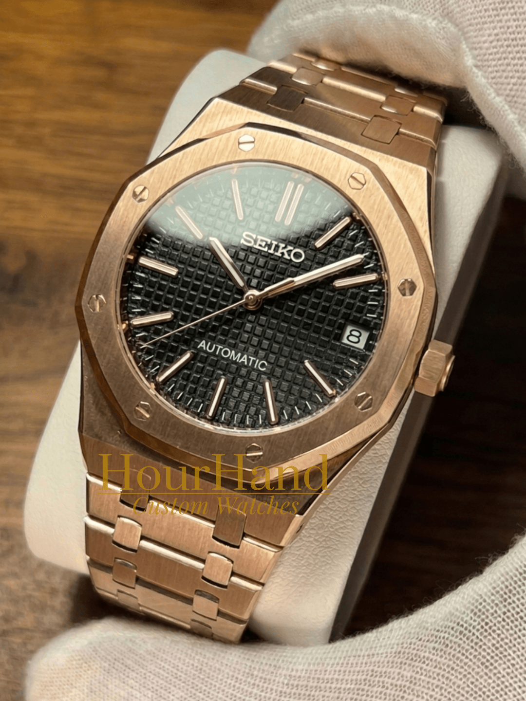 Royal Seikoak | Rose Gold Black - HourHand Watches