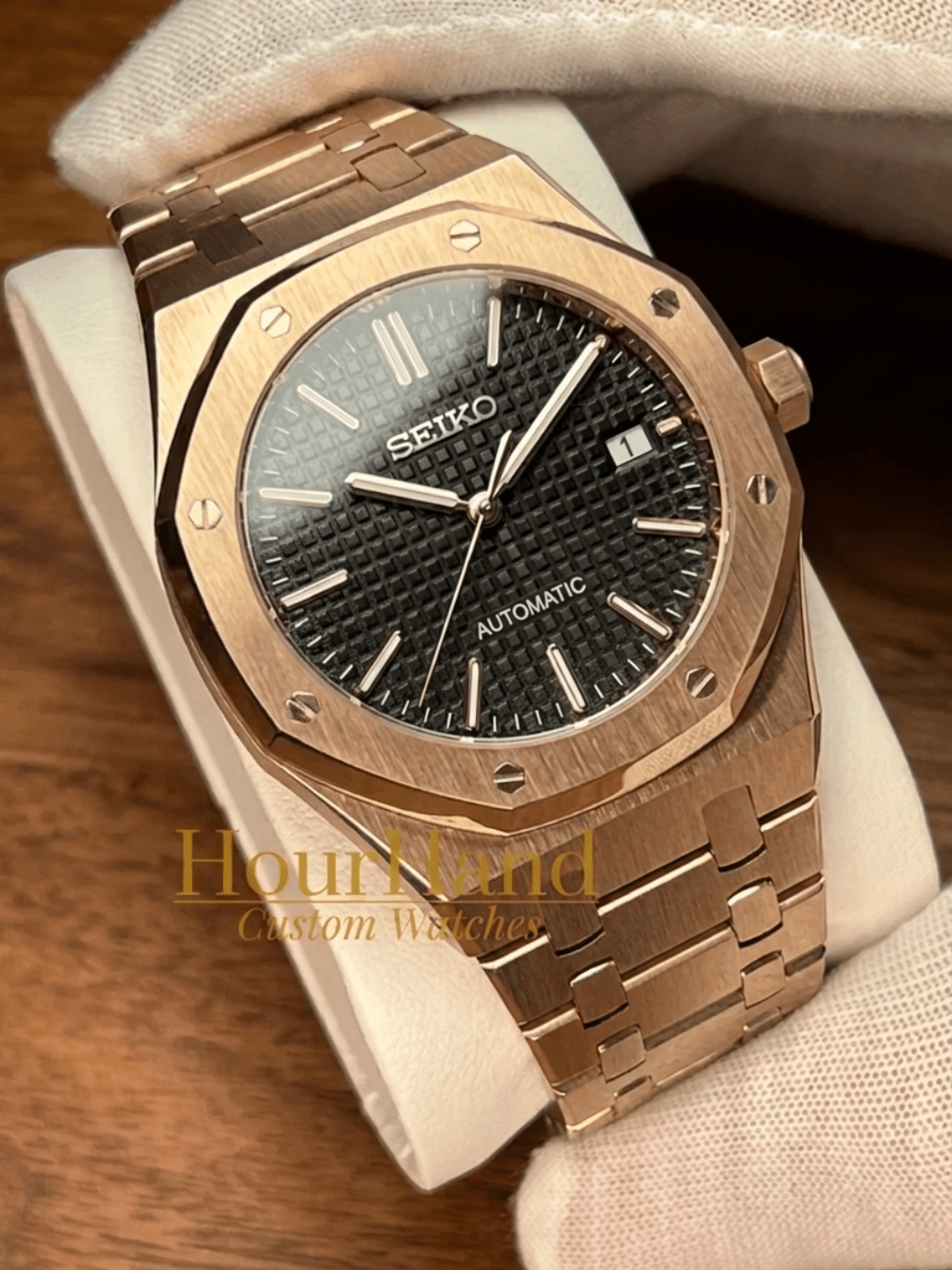 Royal Seikoak | Rose Gold Black - HourHand Watches