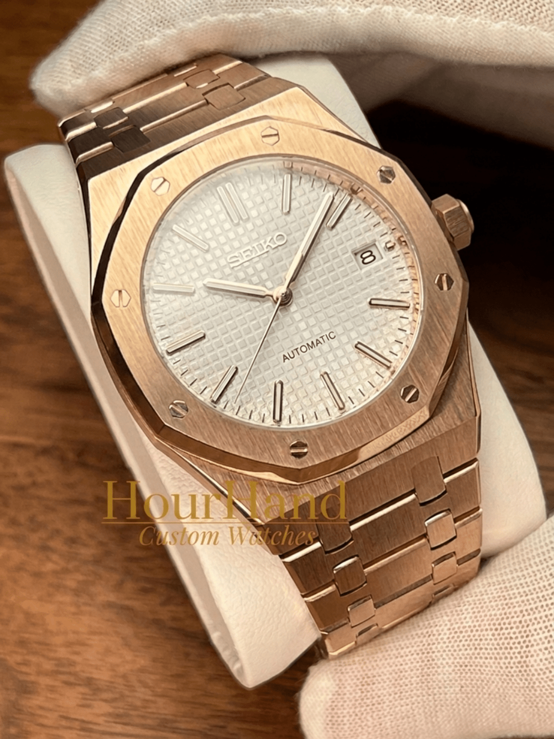 Royal Seikoak | Rose Gold White - HourHand Watches