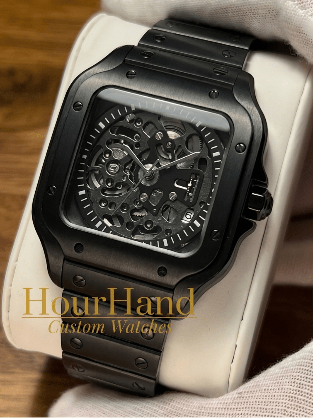 Santeiko | Black Skeleton - HourHand Watches
