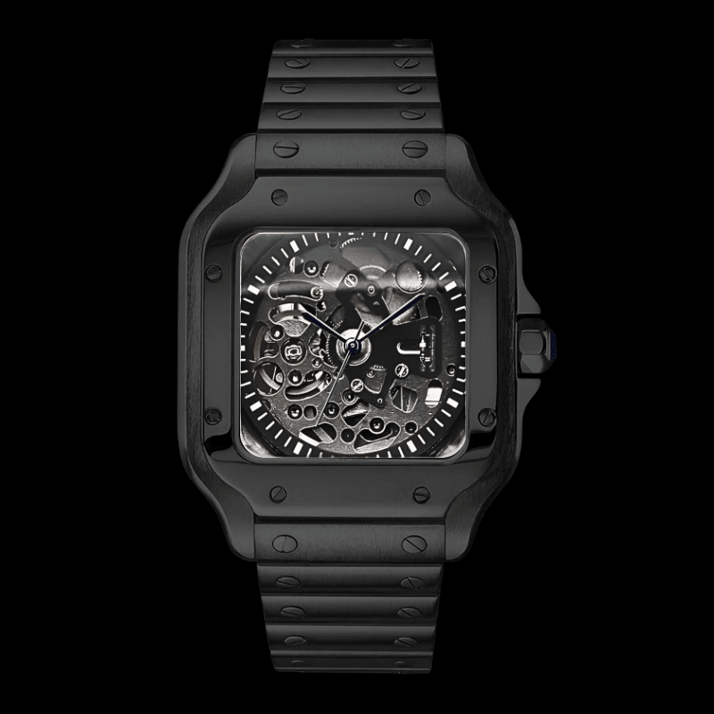 Santeiko Black Skeleton | Seiko Santos Mod – HourHand
