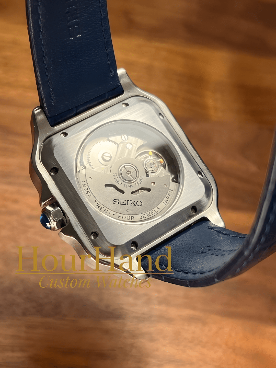 Santeiko | Blue Leather & White - HourHand Watches