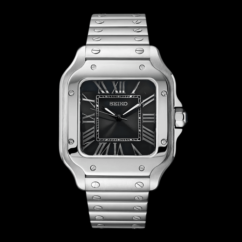 Santeiko Dark Grey | Seiko Santos Mod – HourHand