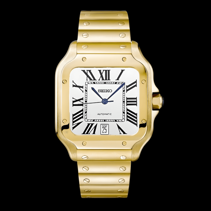 Santeiko Gold White | Seiko Santos Mod – HourHand