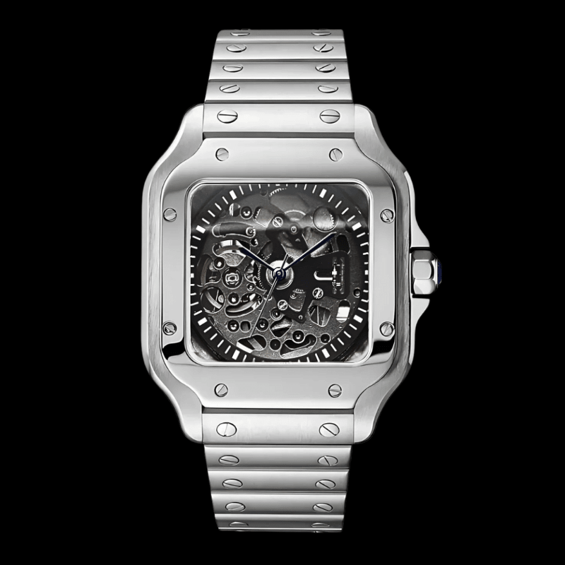 Santeiko Silver Skeleton | Seiko Santos Mod – HourHand