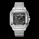 Santeiko Silver Skeleton | Seiko Santos Mod – HourHand