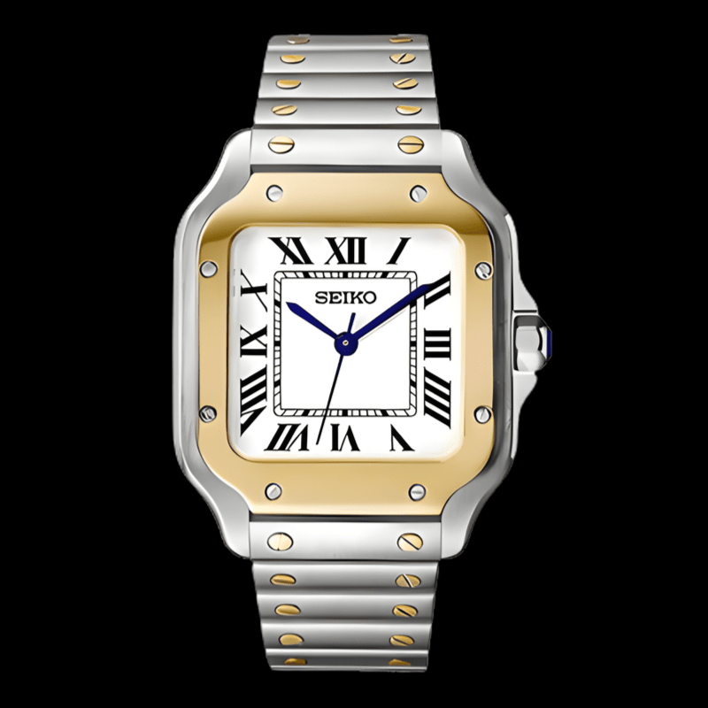 Santeiko Two Tone Gold | Seiko Santos Mod – HourHand