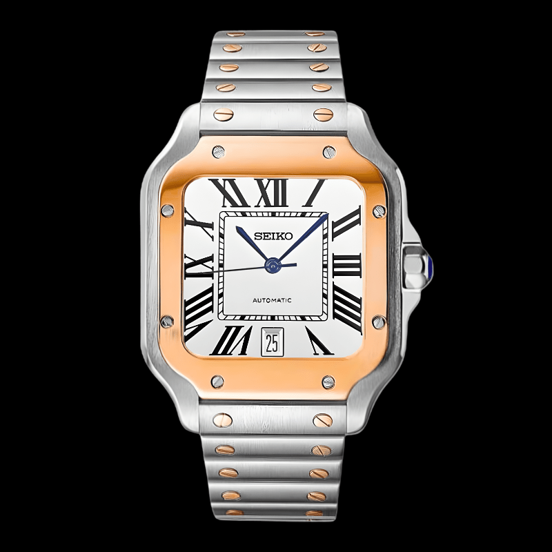 Santeiko Two Tone Rose Gold | Seiko Santos Mod – HourHand