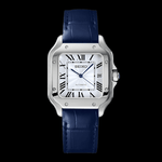 Santeiko Blue Leather & White | Seiko Santos Mod – HourHand