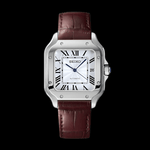 Santeiko Brown Leather & White | Seiko Santos Mod – HourHand
