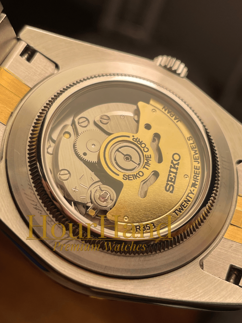 Seikdweller Two Tone Gold Black | Seiko Sky-Dweller Mod – HourHand