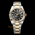 Seikdweller Two Tone Gold Black | Seiko Sky-Dweller Mod – HourHand