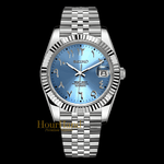 Seikojust Ice Blue Arabic dial | Seiko Datejust Mod – HourHand