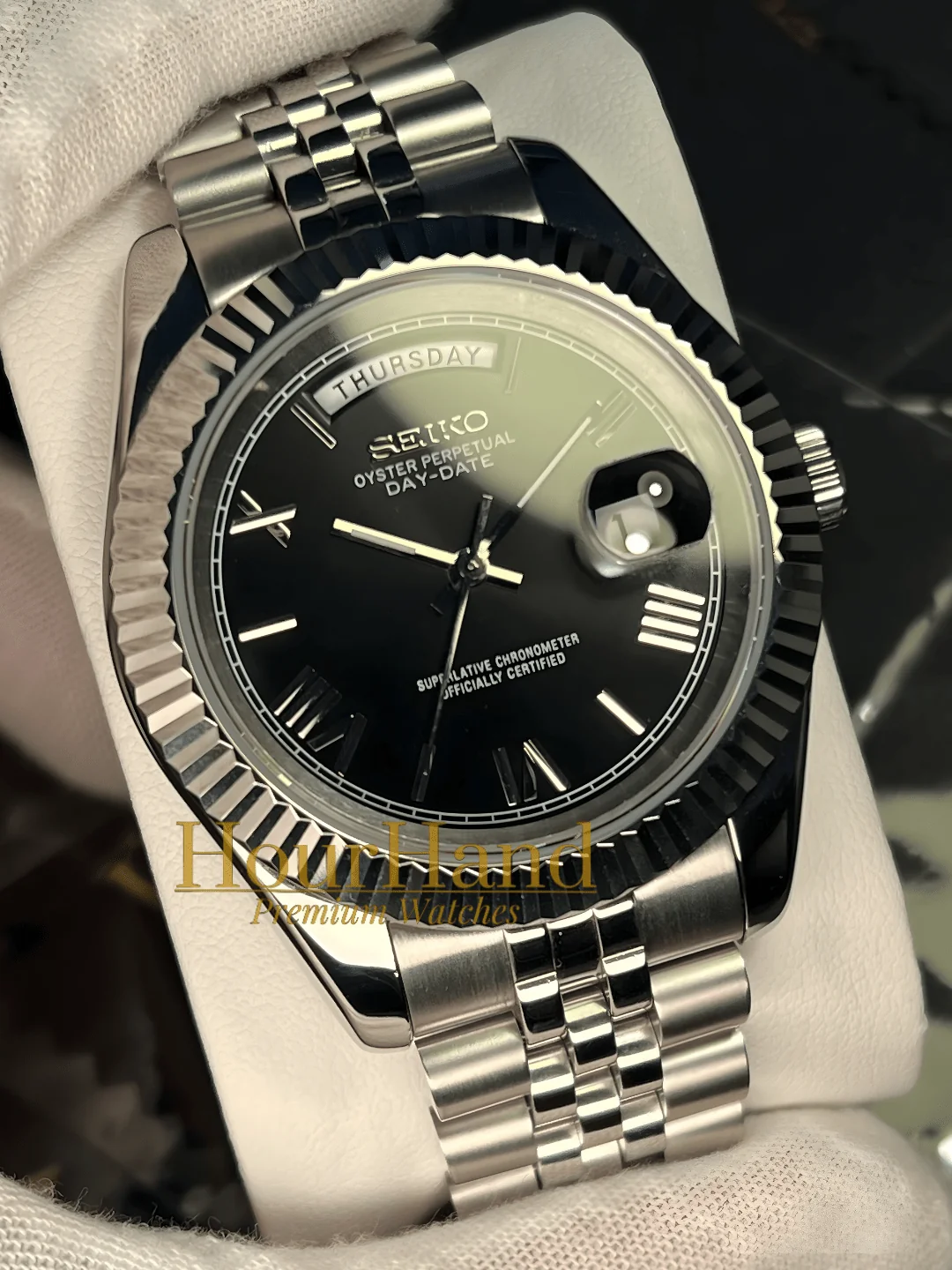 Seikodate | Roman Black - HourHand Watches