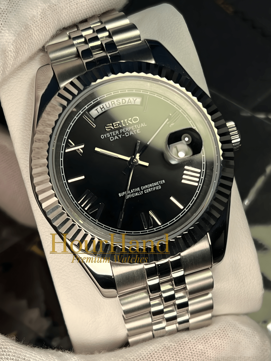 Seikodate | Roman Black - HourHand Watches