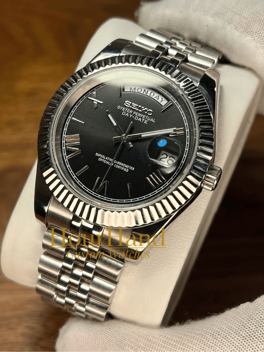 Seikodate | Roman Black - HourHand Watches