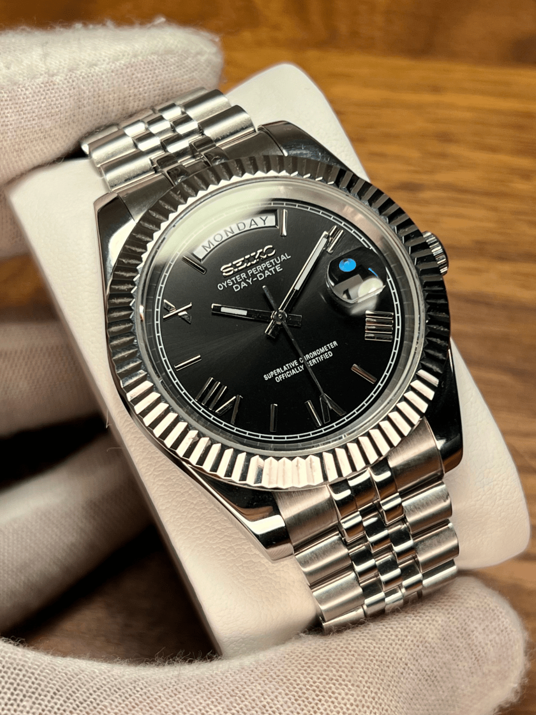 Seikodate | Roman Black - HourHand Watches