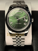 Seikodate Roman Green Jubilee | Seiko Day-Date Mod – HourHand