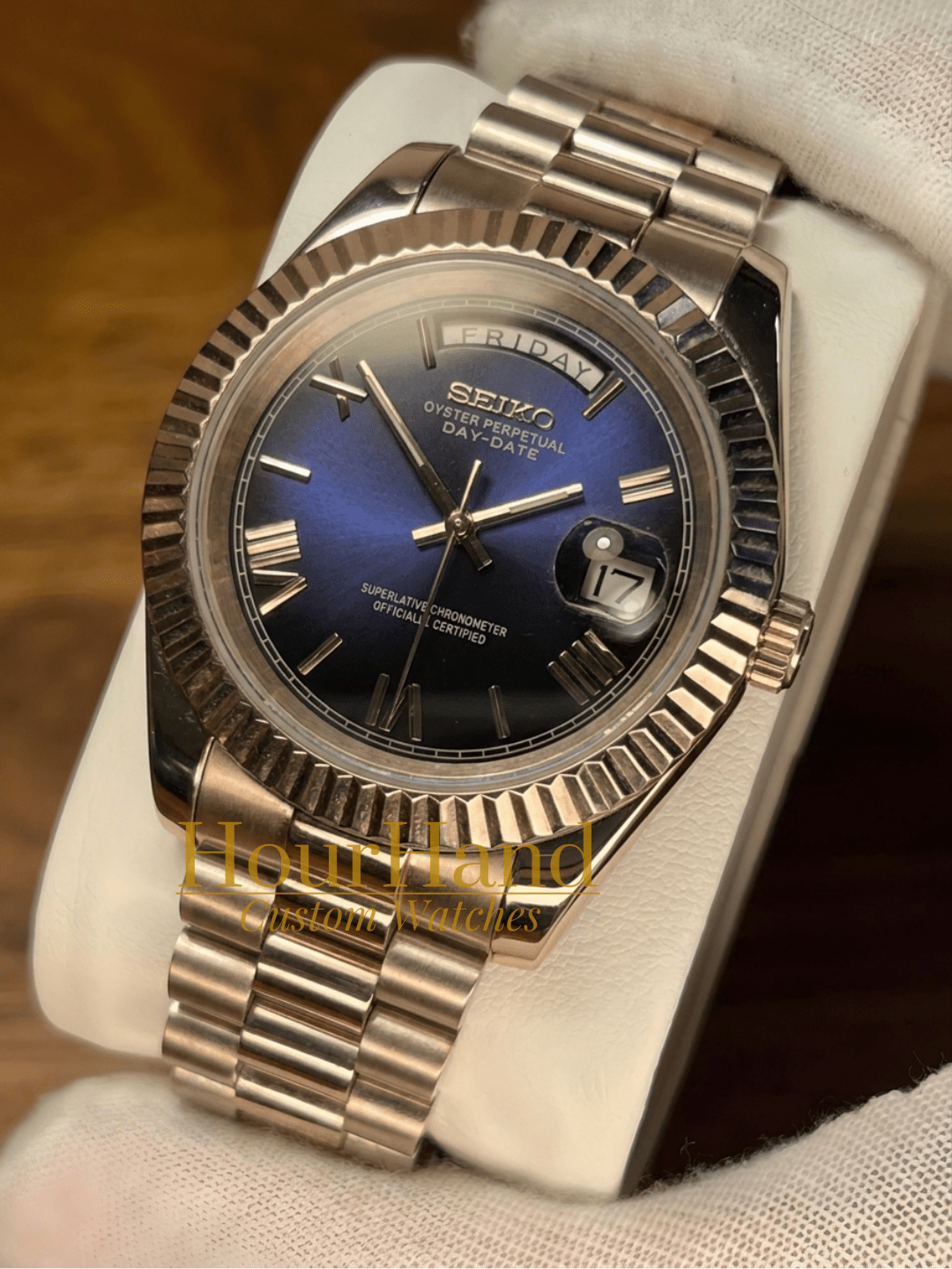 Seikodate | Roman Navy Blue - HourHand Watches