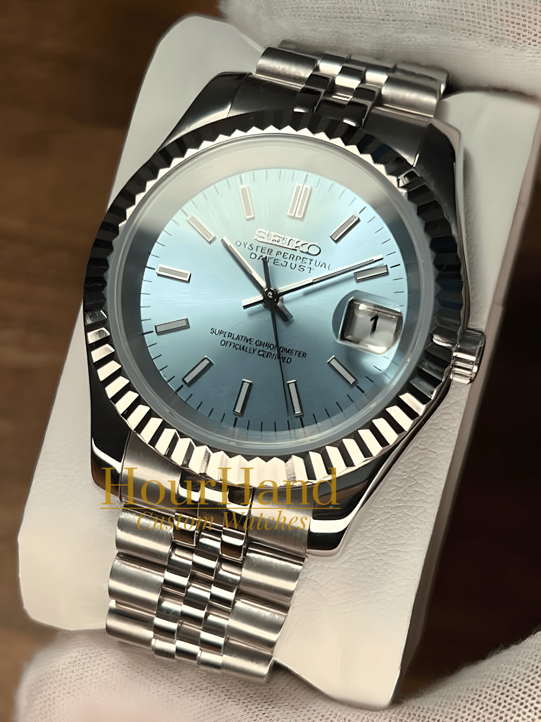Seikojust | Classic Light Blue - HourHand Watches