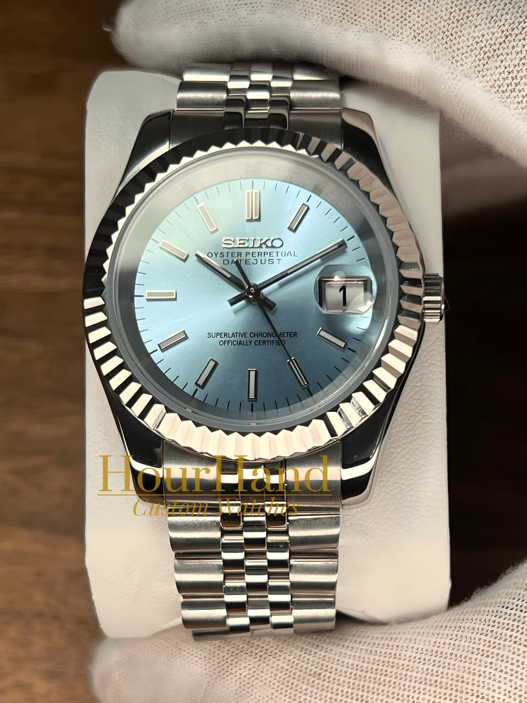 Seikojust | Classic Light Blue - HourHand Watches