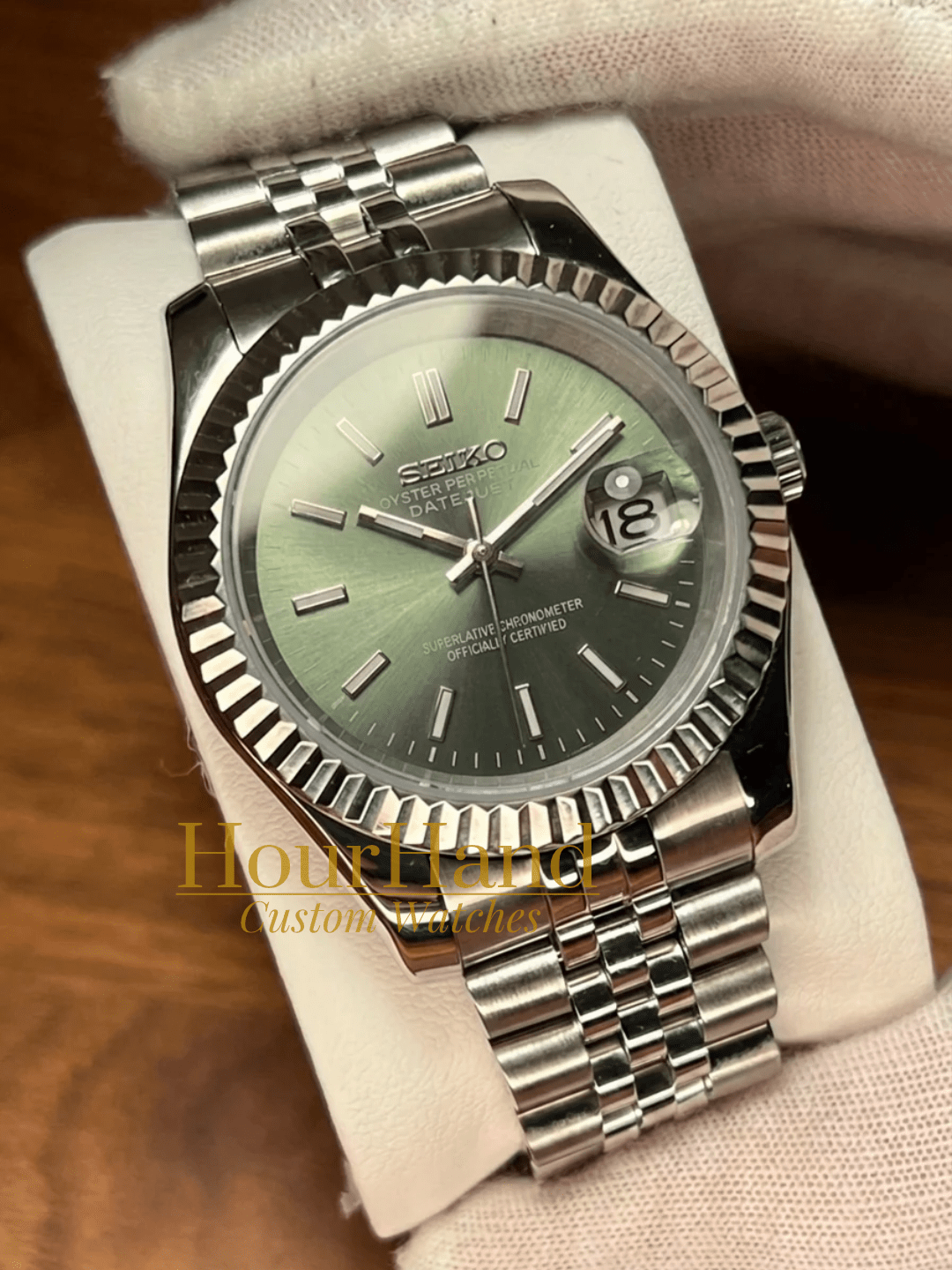Seikojust | Classic Olive Green - HourHand Watches