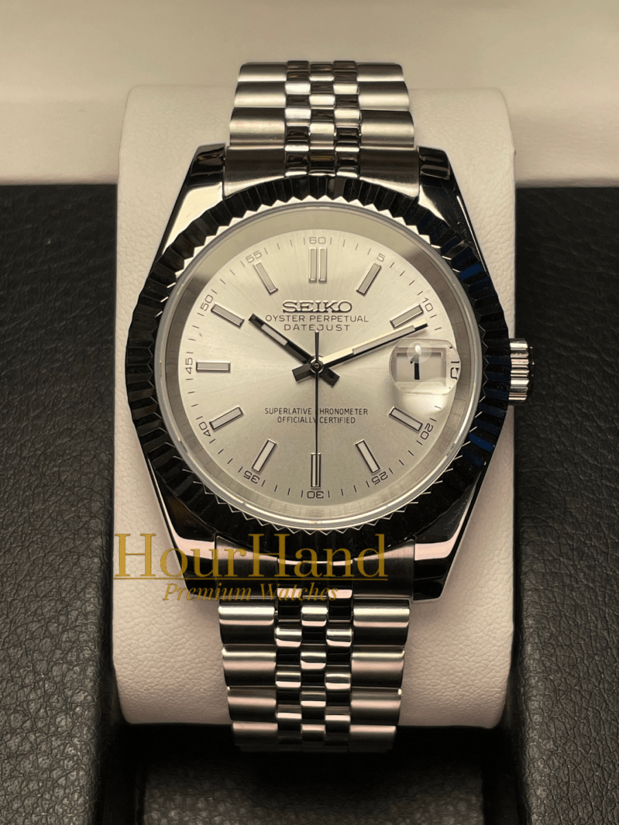 Seikojust Classic White | Seiko Datejust Mod – HourHand