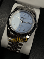 Seikojust Ice Blue 3D Arabic dial | Seiko Datejust Mod – HourHand