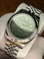 Seikojust Olive Green 3D Arabic | Seiko Datejust Mod – HourHand