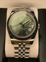 Seikojust Olive Green Roman | Seiko Datejust Mod – HourHand