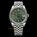 Seikojust Olive Green Roman | Seiko Datejust Mod – HourHand