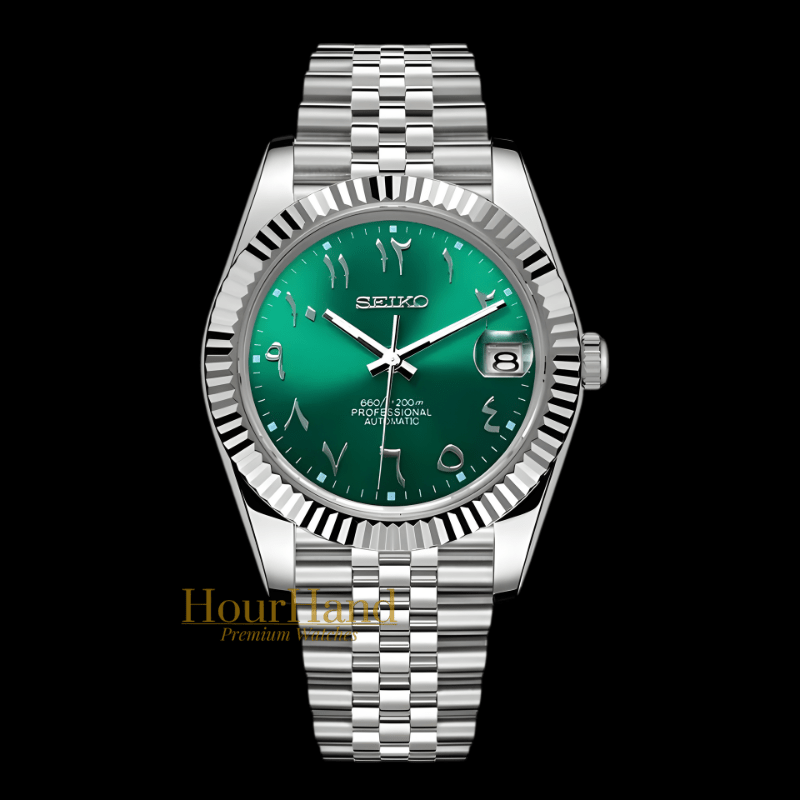 Seikojust | Royal Green Arabic dial - HourHand Watches