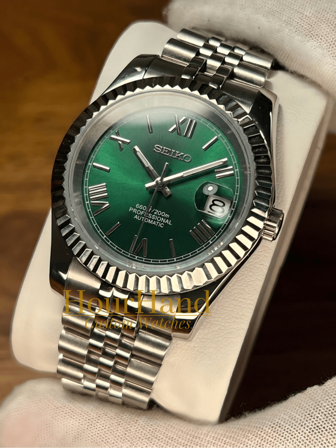 Seikojust Royal Green Roman | Seiko Datejust Mod – HourHand