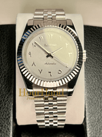 Seikojust | White 3D Arabic dial - HourHand Watches