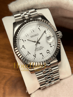 Seikojust | White Arabic dial - HourHand Watches