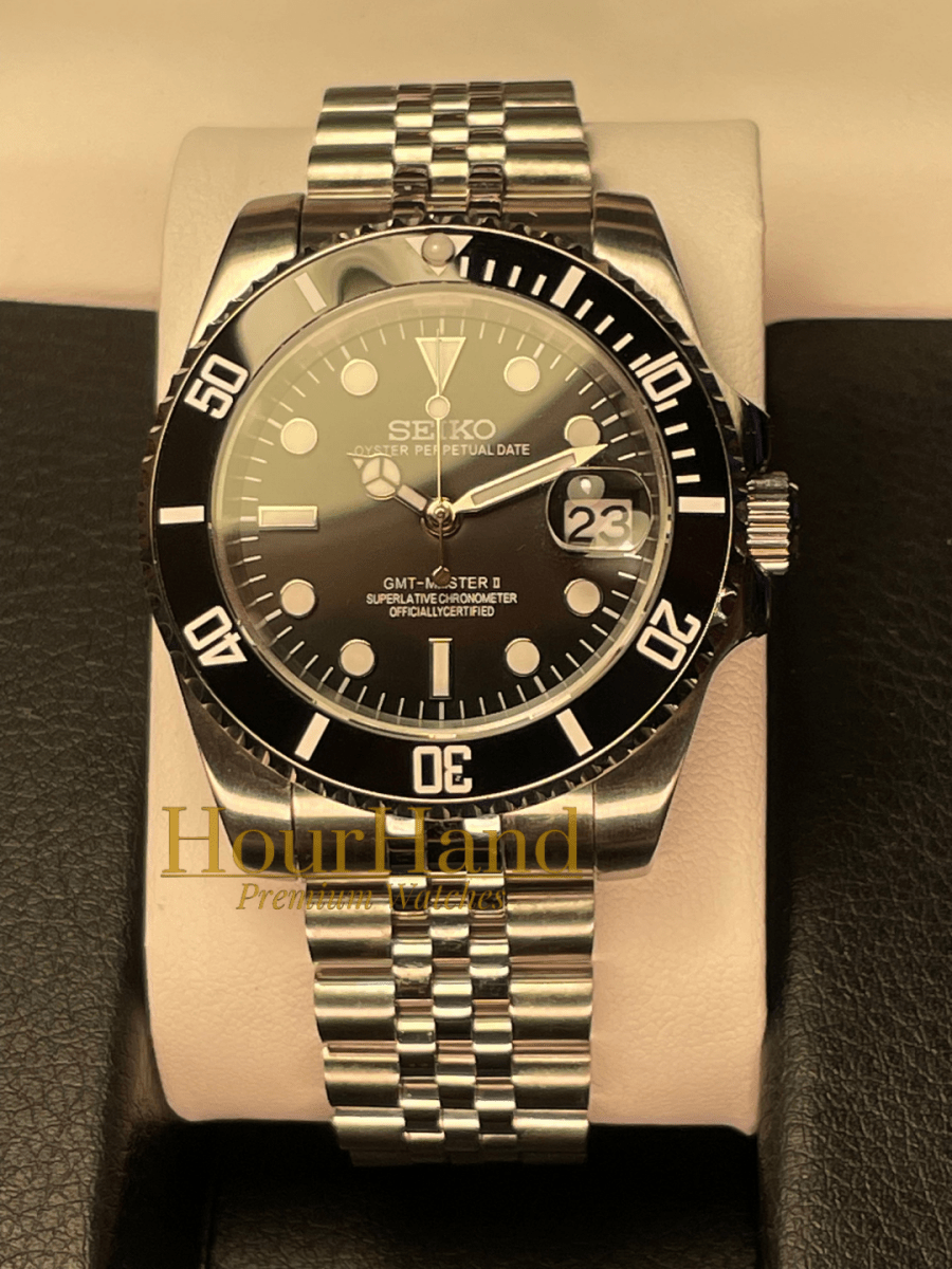 Seikomariner Classic Black | Seiko Submariner Mod – HourHand