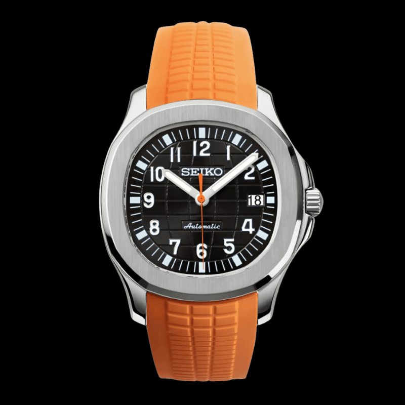 Seikonaut Black Orange | Seiko Aquanaut Mod – HourHand